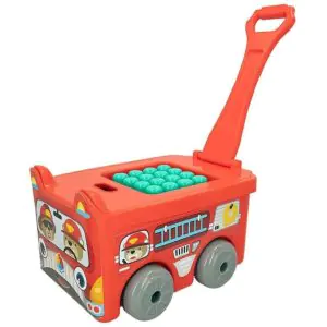 Sunta Building Blocks Fire Engine Trolley Container  - 30 Pieces