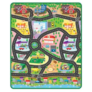 Sunta City Map Road Track Baby Floor Mat