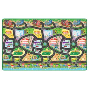 Sunta City Map Road Track Baby Floor Mat