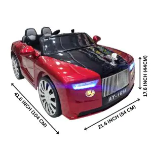 TF Rolls Dualtone Rechargeable Battery Car Ride On Black-Red AT-1618