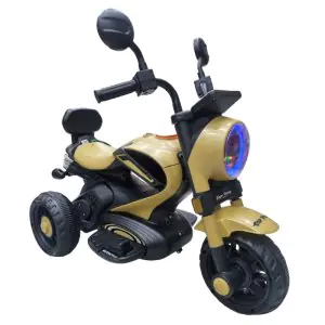 TF Super Harley Kids Battery Operated Bike Ride On Golden