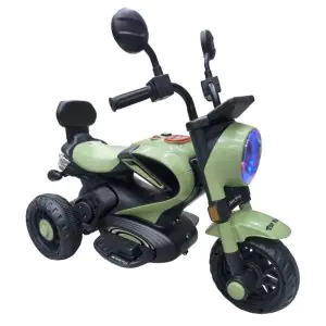 TF Super Harley Kids Battery Operated Bike Ride On Olive Green
