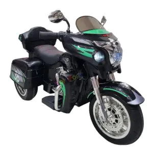 TF Thunder Black Kids Battery Operated Racing Electric Bike for Kids with Light & Music
