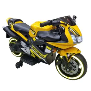TF V10 Super Bike Kids Battery Operated Ride On Yellow