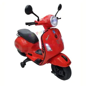 TF Vespa Kids Battery Operated Scooter Ride On Red 12V