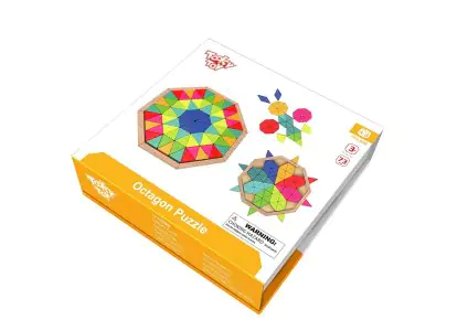 Tooky Toy Wooden Octagon Puzzle 73 Pieces