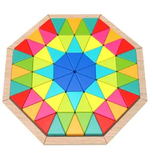Tooky Toy Wooden Octagon Puzzle 73 Pieces