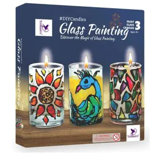 Toykraftt Glass Painting Candle Kit