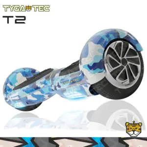 Tygatec T2 + Auto Balancing Hoverboard App Connectivity - Military Blue