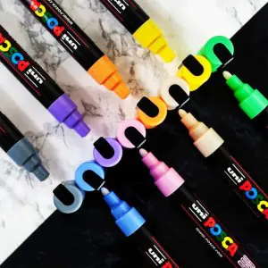 Uni-Ball Posca 5M 1.8-2.5mm Bullet Shaped Markers (Pack Of 8)