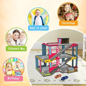 Webby Multilevel Parking Garage Playset