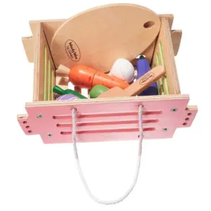 Woody Woo Vegetable Set with Basket
