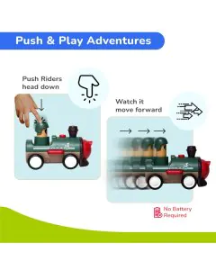 R for Rabbit Orapple Rider Set of 4 Push Toys for Toddlers (Track, Sky, Turbo, Sail) ORORMC201