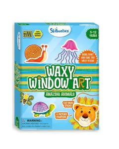Skillmatics Waxy Window Art Amazing Animals