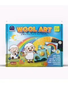 Kreeda Wool Art Mess Free Peel & Paste Activity
