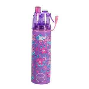 Swen Kitti Purple Insulated Mist Spray Steel Bottle 490ML 3490SBM