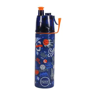 Swen Sports Blue Insulated Mist Spray Steel Bottle 490ML 6490SBM