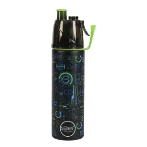 Swen Game On Black Insulated Mist Spray Steel Bottle 490ML 7490SBM