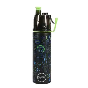 Swen Game On Black Insulated Mist Spray Steel Bottle 490ML 7490SBM
