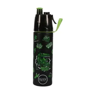Swen Dino Black Insulated Mist Spray Steel Bottle 490ML 8490SBM