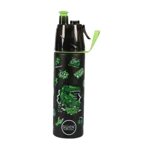 Swen Dino Black Insulated Mist Spray Steel Bottle 490ML 8490SBM