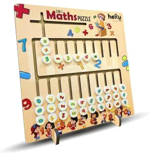 Heku 3in1 Creative Educational Wooden Maths Puzzle