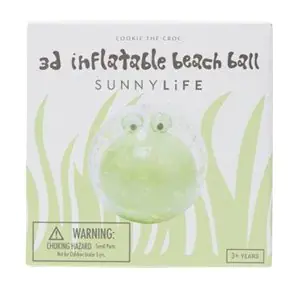 Sunny Life 3D Inflatable Beach Ball Cookie The Croc Light Khaki S413DBBC