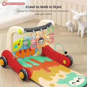 Itoys 3in1 Baby Piano Play Gym Walker