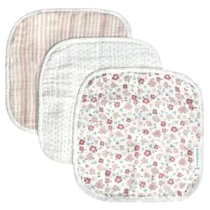 Abracadabra Muslin Wipes (Set of 3) - Vintage Floral