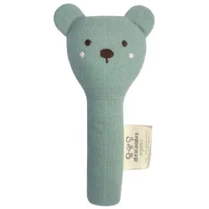 Abracadabra Organics Collectible Face Rattle Bear