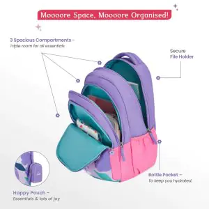 Genie Alice 36L Lavender School Backpack