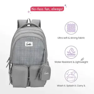 Genie Ariana 36L Grey Laptop Backpack
