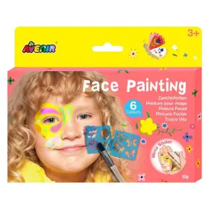 Avenir Face Painting Kit With Butterfly Stencils