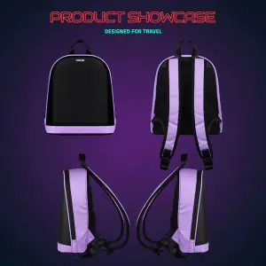 Hookaba Bold Bling LED Bag Purple