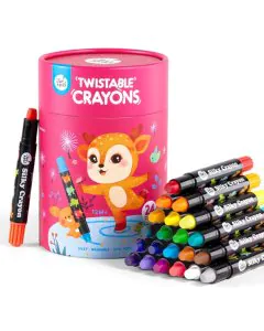 Jar Melo Baby Roo Silky Washable Crayon 24 Colours