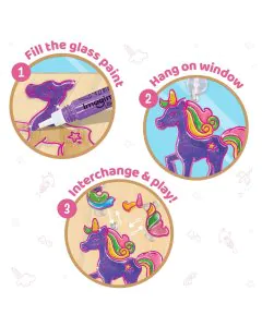 Imagi Make DIY Window Art Princess & Unicorn