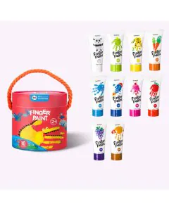 Jar Melo Washable Finger Paint 10 Colors Set