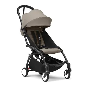 Babyzen Yoyo3 Stroller Black Frame With 6+ Color Pack Taupe