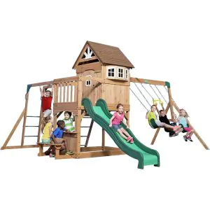 Backyard Discovery Montpelier Cedar Wood Swing Set
