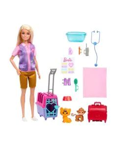Mattel Barbie Careers Doll & Accessories, Animal Rescue & Recovery Playset HRG50