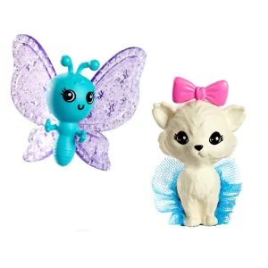 Mattel Barbie Doll With 2 Fantasy Pets & Dress JCW48