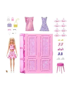 Mattel Barbie Dream Wardrobe Toy Playset With Blonde Fashion Doll HXD58