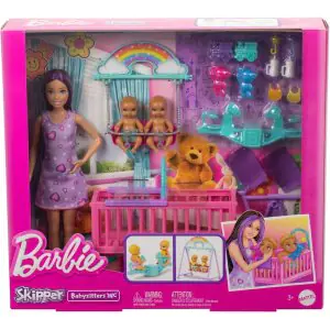 Barbie Skipper Doll & Nursery Playset With Accessories