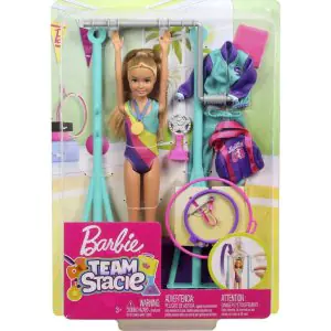Barbie Team Stacie Doll And Gymnastics Playset GBK59