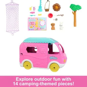 Barbie Toy Camper & Chelsea Doll 2in1 Playset HNH90