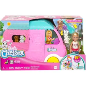 Barbie Toy Camper & Chelsea Doll 2in1 Playset HNH90