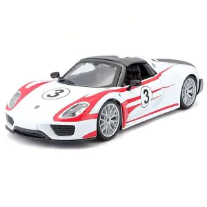 Bburago 1:24 918 Spyder Racing Porsche 18-98009