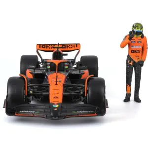 Bburago McLaren MCL38 F1 Model Car With Driver Figure