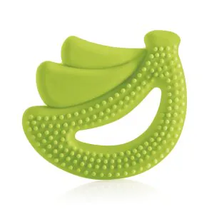 Bee Baby Green Banana Fruit Shape Soft Silicone Teether