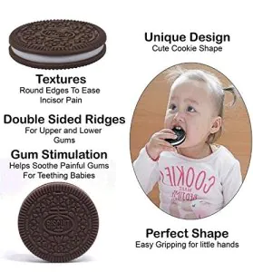 Bee Baby Biscuit Shaped Silicone Teether